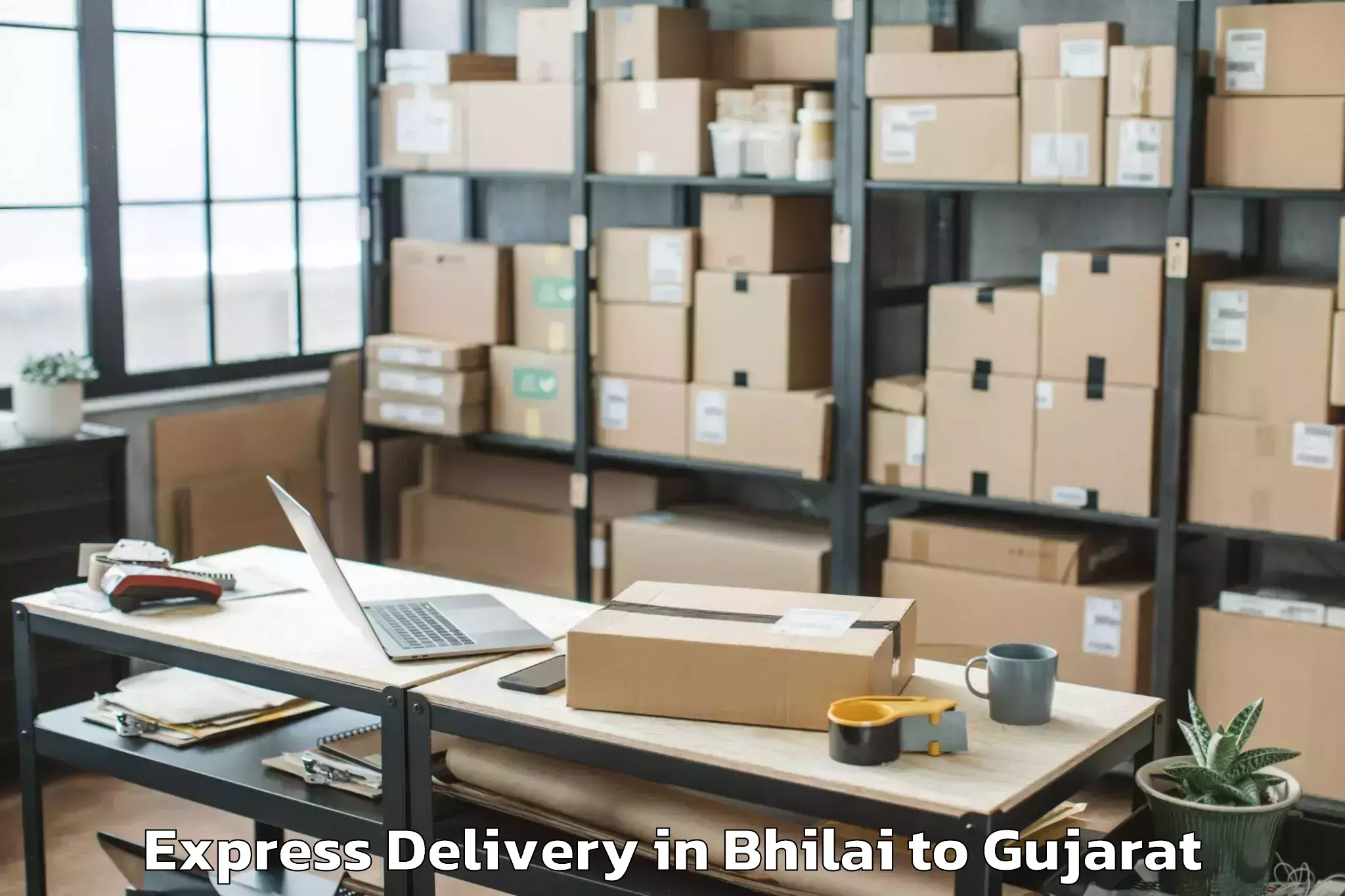 Top Bhilai to Dharampur Valsad Express Delivery Available